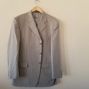 Manzini Two Piece Wool Suit Size 46L